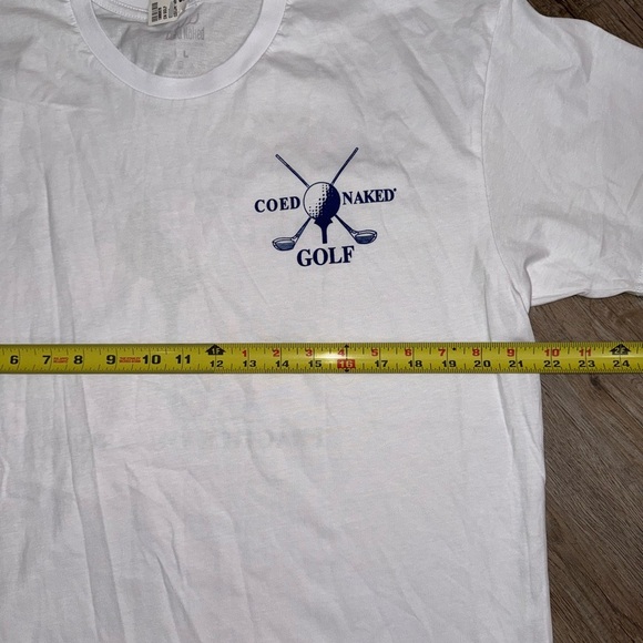 Coed Naked Funny Golf Tee - Picture 4 of 5